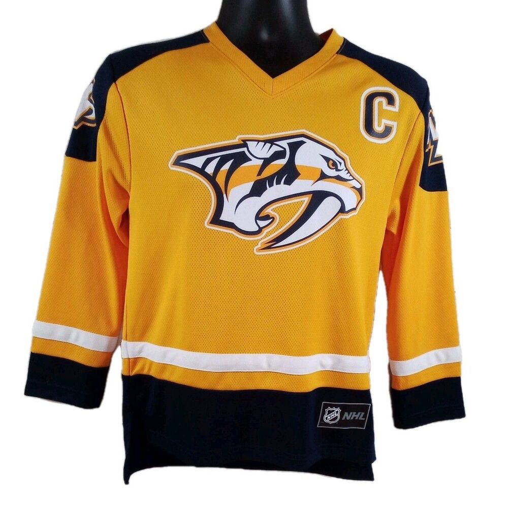Children's/Kids NHL Nashville Predators Josi  Mock Jersey Shirt Size Large 12/14